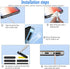 44 Pack Mesh Anti Dust Proof Adhesive Net Sticker with 10 Pcs Silicone Anti Dust Plugs for iPhone 15 14 13 12 11 Pro