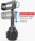 APPS2Car 4.7-13" Solid Cup Holder Tablet Mount for Car, Adjustable Height iPad Car Mount for Truck Low Profile Road