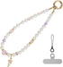 pcgaga Pearl Beaded Phone Charm, Phone Wrist Strap, Handmade Bracelet Straps, Anti-Lost