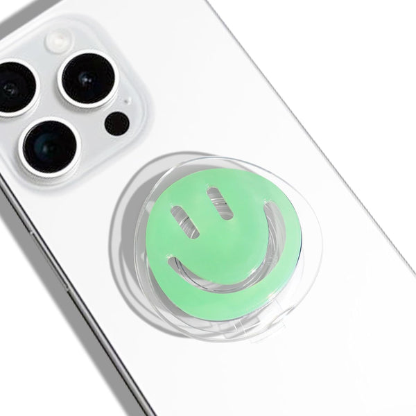 G GRIPONG GRIPONG Smiley Face Phone Grip - Fun and Expandable Accessory for Enhanced