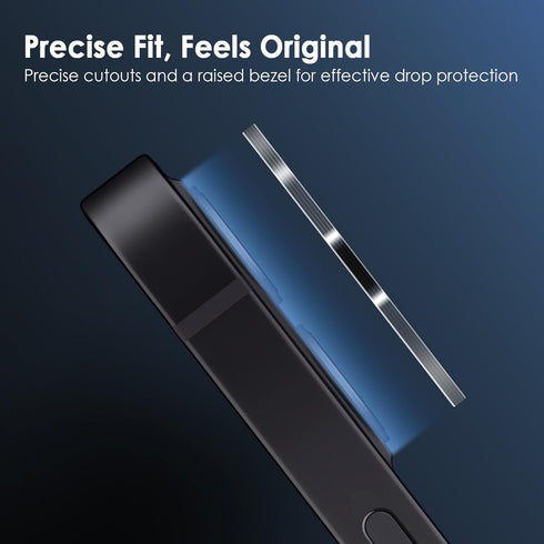 11/12 9H FanTEK Camera Lens Protector for iPhone Mini, Tempered Glass Camera Screen Cover, Ultra HD Clear Acrylic Full