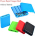 Floweringbeter 4 5V 2 4A, 5V 2.4A) Slots Power Bank Battery Box Charging Case with Type C and Mic Input, Dual USB