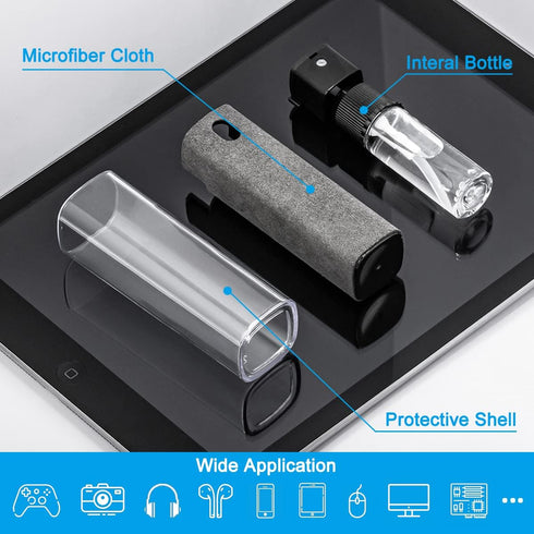Screen Cleaner Touchscreen Mist Spray, walrfid Cleaning Kit for Smart Phone, TV, Laptop, Eyeglasses