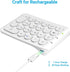 iClever Number Pad, KP08 Bluetooth Number Pad, Ultra Slim and Lightweight, USB-C Charge, for Laptop, iPad, Mac, PC