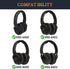 SOULWIT Cooling Gel Earpads Replacement for KRK KNS6400/KNS6402/KNS8400/KNS 8402 Headphones, Ear Pads Cushions with Durable Ice Silk Fabric, Comfort Noise Isolation Foam - Black