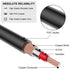 J&D 1/4 to RCA Cable - Gold Plated Copper Shell - 3 Feet Heavy Duty Audio Interconnect Cord