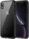 JETech Case for iPhone XR 6.1-Inch - Non-Yellowing Shockproof Phone Bumper Cover, Anti-Scratch Clear Back (Black)