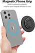 MonIdea Magnetic Phone Grip Compatible with MagSafe,Magnetic Phone Ring Holder Finger Kickstand Wireless Charging