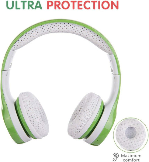 Toddler Bluetooth Headphones, Wireless Kid Headphones for Boys Girls with 15 Hours Playtime & Sharing Port, Built-in