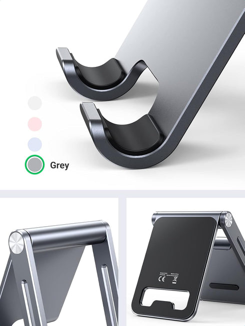 UGREEN Adjustable Phone Stand for Desk, Compatible with iPhone 15/14/13/12 Pro Max/11/XS Max/XR/X/8 Plus/Nintendo