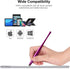 AULEEP Capacitive Stylus Pens for Touch Screen, 4 Pack, 6 Nanofiber Tips Compatible for Phones, Tablets, iPads