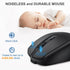 Wireless Mouse, Bluetooth 5.2 & 2.4G Dual Mode Connectivity, Ergonomic Optical Mouse for Laptop/PC/iPad/MacBook Pro