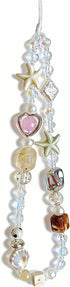 Beaded Camera Wrist Strap Cute Digital Camera Charm Lanyard Phone Charms Strap Beaded Camera Chain for Phone Bag