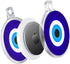 Impressed Protective Full Cover AirTag Case for Women, Lightweight Evil Eye Design with Keychain for Apple AirTag