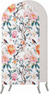 Jnbasdffb 6.6 Floral Blossom Wedding Arch Cover,Stretchy Spandex Arch Backdrop Stand Covers FT,Farmhouse Oil Painting