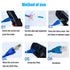 PETECHTOOL RJ45 Cat6 Pass Through Connectors Gold Plated 8P8C Ends with Blue Strain Relief Boots (200 Packs Total)