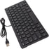 Yoidesu Wired Keyboard TT-A01, 78 Keys USB Mute Ultra Thin Mini Keyboard for PC Laptop (French)