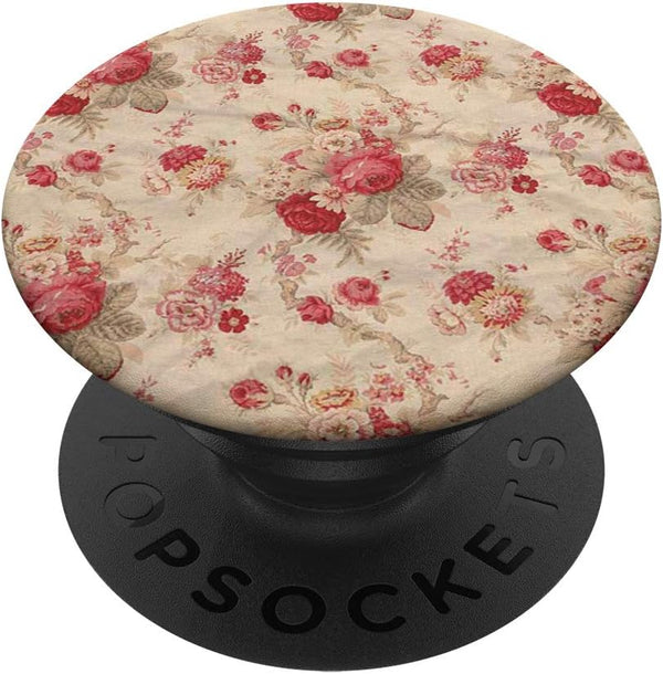 Vintage Flower Garden Rose Pattern Floral Cottagecore PopSockets Swappable PopGrip