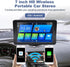 EVCONN 7'' Wireless CarPlay CarPlay Screen for Car, Apple CarPlay & Android Auto, Portable HD Touch Screen Car Stereo