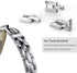 Wearlizer Metal Band Compatible with Fitbit Versa 4/Versa 3/Sense/Sense 2, Dressy Stainless Steel Bling Bracelet Strap