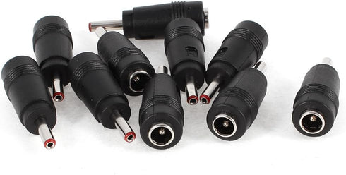 uxcell DC Power Adapter 3.5x1.35mm Male to 5.5x2.1mm Female Jack Barrel Connector, 10 Pack
