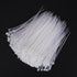 1000 Pcs White Zip Ties, Reusable Small Clear Self-Locking Nylon Cable Ties for Home Office Workshop (3x100mm)