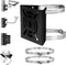 Vertical Pole Mount Adapter Bracket for CCTV Security Camera, Universal Black with 2 Loops