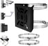 Vertical Pole Mount Adapter Bracket for CCTV Security Camera, Universal Black with 2 Loops