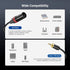 3.5mm 1/8 Inch 10ft MP3 MS024 NEEWER TRS AUX to Dual XLR Breakout Cable, Male to Male Audio Cord Adapter Connector