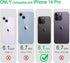 JJGoo Clear Soft Shockproof Case for iPhone 14 Pro, Slim Thin Bumper Cover, Transparent Phone Case