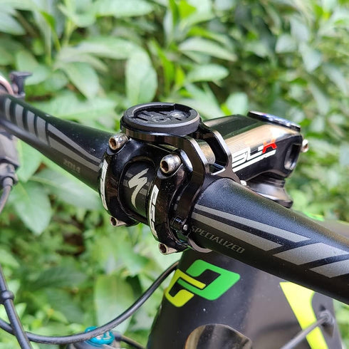 Mountain Bike Mount for Garmin Edge Wahoo Elemnt Bryton Rider Stages Dash Hammerhead Karoo, Black