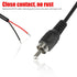 RCA to Bare Wire Speaker Cable | 10 FT Subwoofer HDTV Cable Male Plug Connector for Speakers Amplifier - 2 Pack