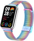 Straps for Xiaomi Mi Band 8 Pro/Redmi Smartwatch 4, Metal Bracelet Protective Frame and 18MM Steel Mesh