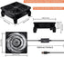 120mm 3-Degree 5V Quiet Router Fan Cooler with L/M/H Speed Controller, DC USB Powered Cooling Case Fan for Router Modem