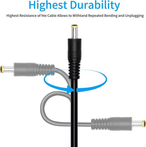 GGIPOWY 5.5x2.5mm 3-Pack, 1 3 18AWG 12V/24V 10A Router2.3FT DC Power Splitter Cable to Way High Current Compatible