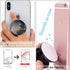 4 Pack Phone Grip - Cell Phone Holder for Smartphone, Finger Expanding Kickstand Stand - Luxury Black Rose Gold Marble