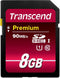 Transcend 8 GB High Speed 10 UHS Flash Memory Card (TS8GSDU1)