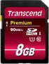 Transcend 8 GB High Speed 10 UHS Flash Memory Card (TS8GSDU1)