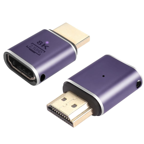 PNGKNYOCN 8K HDMI Adapter, 48Gbps HDMI 2.1 Male to Female Extender, Supports 8K@60Hz, 4K@120Hz, HDR, eARC (2-Pack)