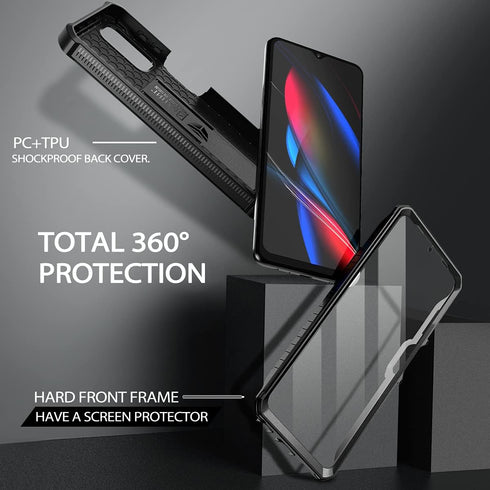 Dexnor for Samsung Galaxy A32 5G Case, Heavy Duty Military Grade Protection with Built-in Screen Protector
