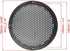 Unifizz 4pcs 6'' Plastic Audio Speaker Cover Mesh Subwoofer Grill Horn Guard Decorative Circle Grille Protector Black for Auto Car