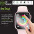 IQShield Screen Protector for Apple Watch Series 9/8/7 (45mm) Anti-Bubble Clear TPU Film (6-Pack)