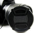 77mm Camera Lens Cap, PCTC Snap-On Center Pinch Front Cover with Strap for Nikon, Canon, Sony