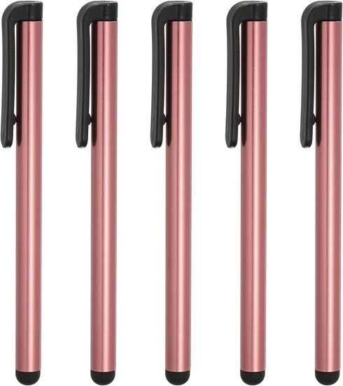 Pink MECCANIXITY 5pcs Stylus Pens for Touch Screens - Universal Capacitive Pencil Sensitivity for All Devices