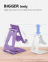 Aoviho 15 14 13 12 11 8 7 6 5 5s Cell Phone Stand for Desk, Adjustable Desktop Phone Holder Stand, Foldable Moblie