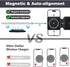 3 in 1 Wireless Charger for iPhone, Foldable Magnetic Mag-Safe Travel Charging Pad for iPhone 15 14 13 12 Pro Max