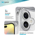 16 Speck Clear iPhone Case - Slim GemShell Phone Case - Clear/Platinum Glitter