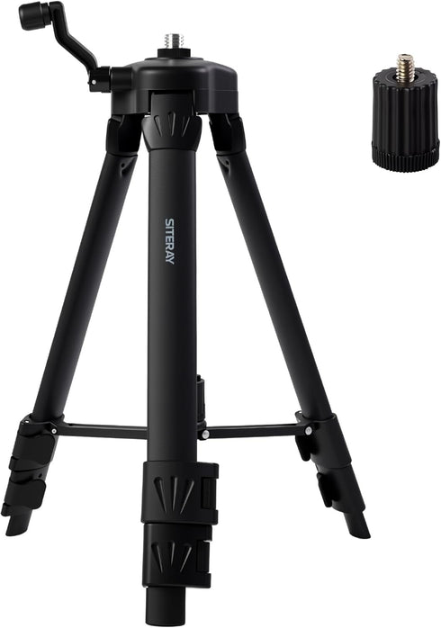 SITERAY 39 Inch Portable Tripod, Lightweight Adjustable Stand with Horizontal Bubble Level, 1/4"-20