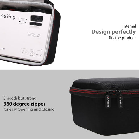 LTGEM Hard Travel Protective Carrying Case for AuKing ?M8-F Mini Projector (Case Only)