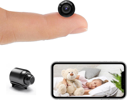 Smallest Wireless WiFi Camera, HD1080P Mini Security Camera with Night Vision, Motion Detection, Cloud Storage